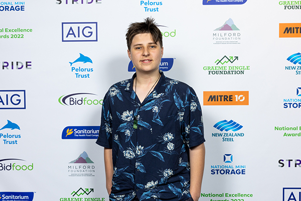 Kaden Solly at Excellence Awards